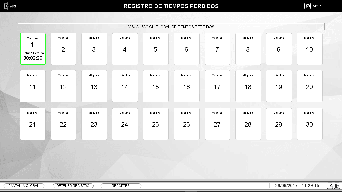 Sistema Monitoreo de Tiempo Perdido