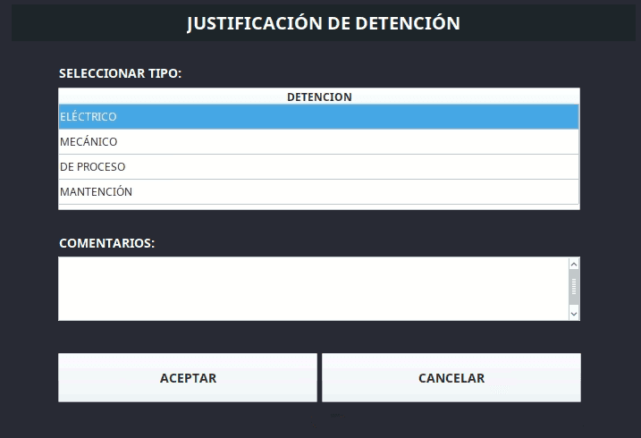 justificacion de detenciones